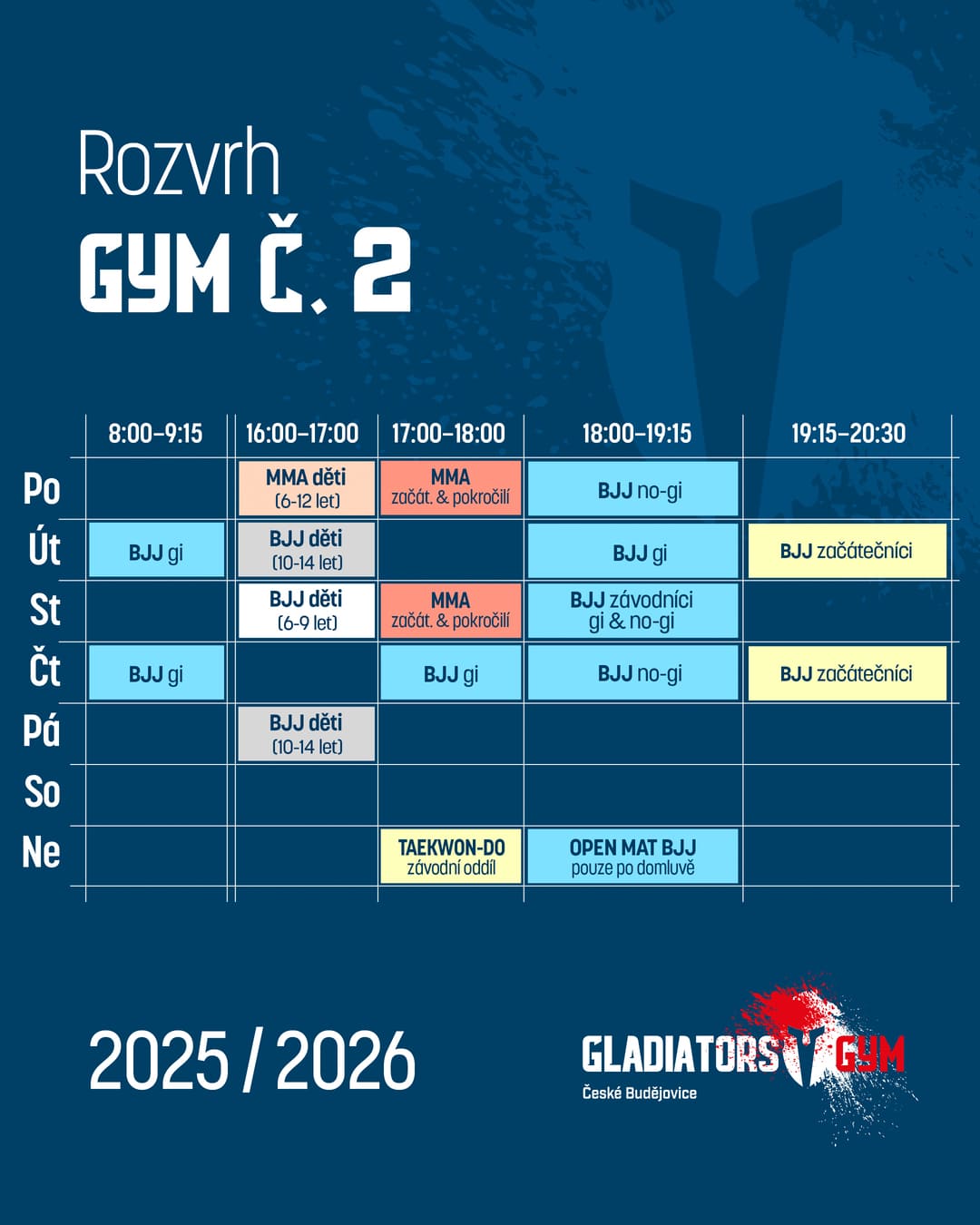 Gladiators gym trénink